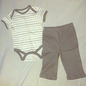 Kyle & Dina Baby Onesie with Matching Pants Set